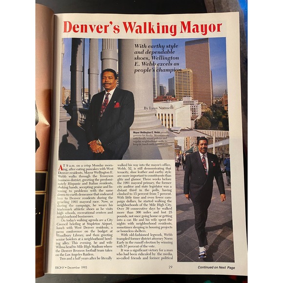 Ebony Magazine, December 1993, Michael Jordan Cover Feature Story - Picture 3 of 16